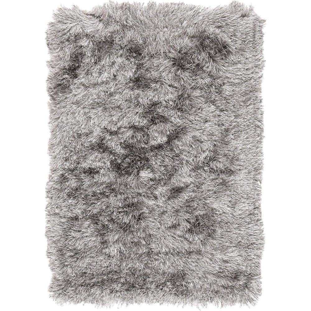 image:imageSAFAVIEH Area Rug 4x6 Paris Shag Collection Sage Handmade Soft Flowing Pile Ideal for Ideal for Hallway Foyer Entryway Bedroom SG5111003Silver