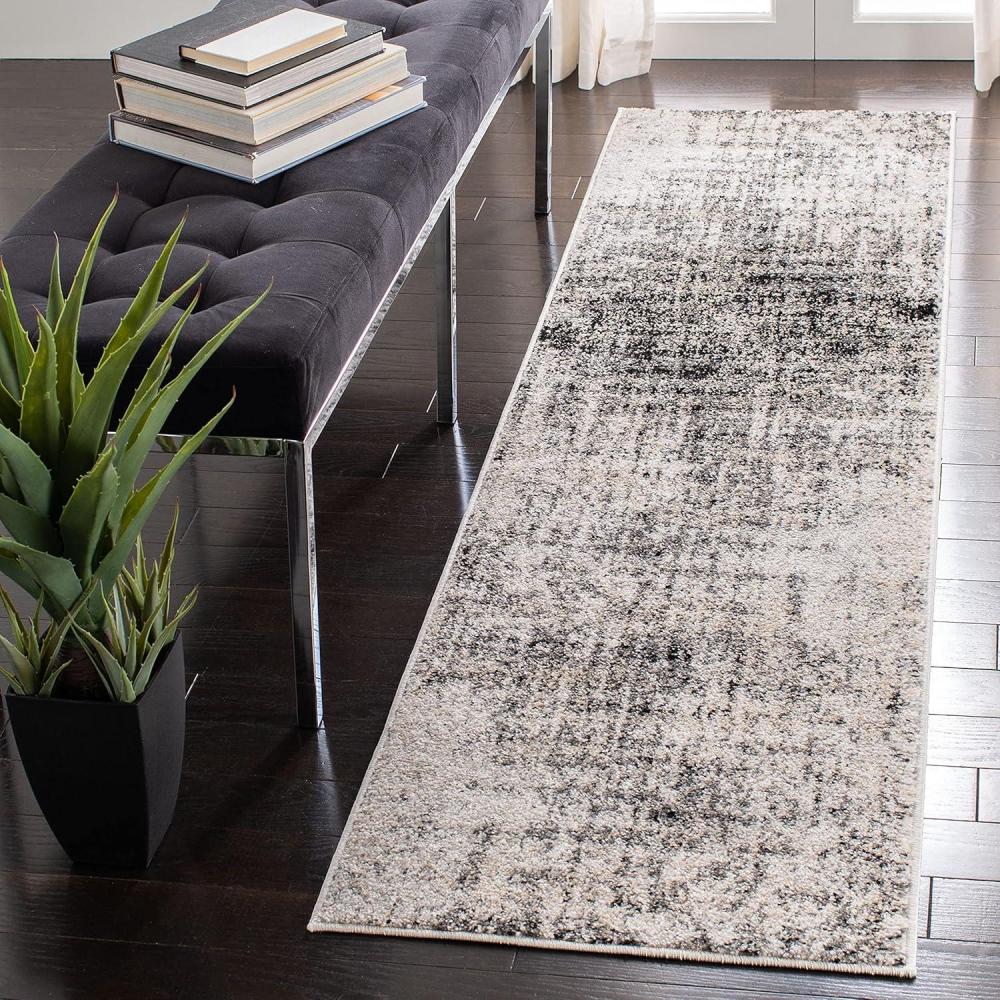 image:imageSAFAVIEH Area Rug 8x10 Adirondack Collection Large Red amp Gold Modern Abstract Design NonShedding amp Easy Cleaning Ideal for Living Room Bedroom Office Dining Space ADR207RSilverBlack