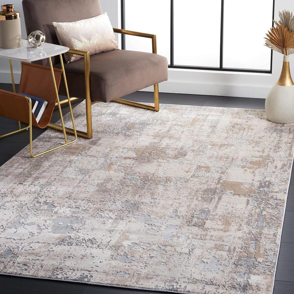 image:imageSAFAVIEH Area Rug 8x10 Invista Collection Large Cream amp Beige Modern Abstract Design NonShedding amp Easy Cleaning Ideal for Living Room Bedroom Office Dining Space INV435ACreamBeige