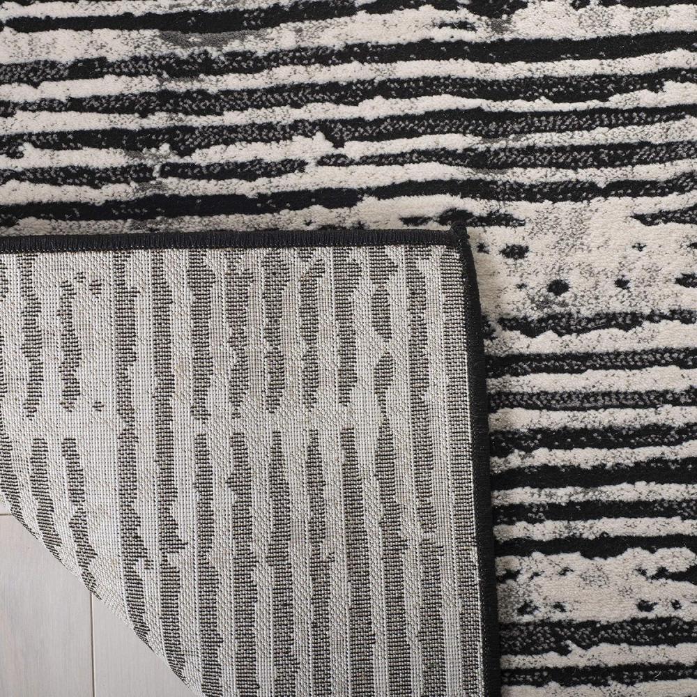 image:imageSAFAVIEH Area Rug 8x10 Lurex Collection Large Black amp Grey Modern Abstract Design NonShedding amp Easy Cleaning Ideal for Living Room Bedroom Office Dining Space LUR188ZBlackGrey