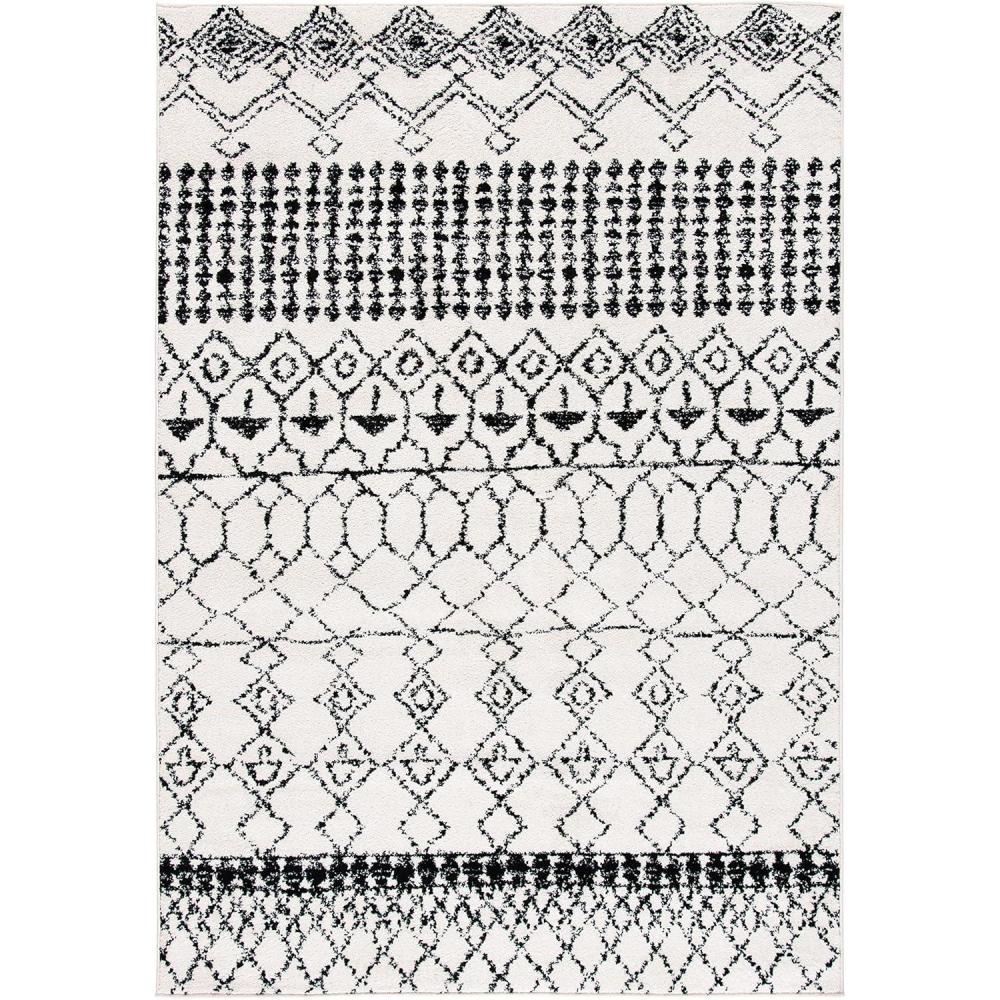image:imageSAFAVIEH Area Rug 8x10 Tulum Collection Large Ivory amp Black Moroccan Boho Distressed Design NonShedding amp Easy Cleaning Ideal for Living Room Bedroom Office Dining Space TUL229BIvoryBlack