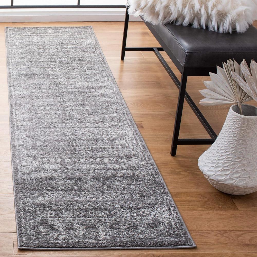 image:imageSAFAVIEH Area Rug 8x10  Tulum Collection  Large  Ivory amp Grey Moroccan Boho Distressed Design NonShedding amp Easy to Clean Ideal for Living Room Bedroom Dining Space TUL271ADark GreyIvory