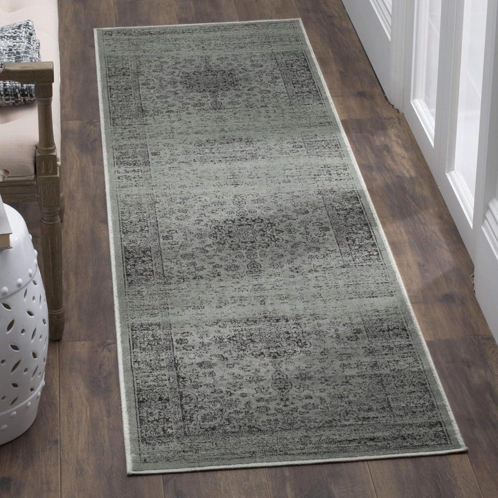 image:imageSAFAVIEH Area Rug 8x10 Vintage Collection Large Warm Beige Viscose Distressed Design Slip Resistant Ideal for Living Room Bedroom Office Dining Space VTG113660Spruce