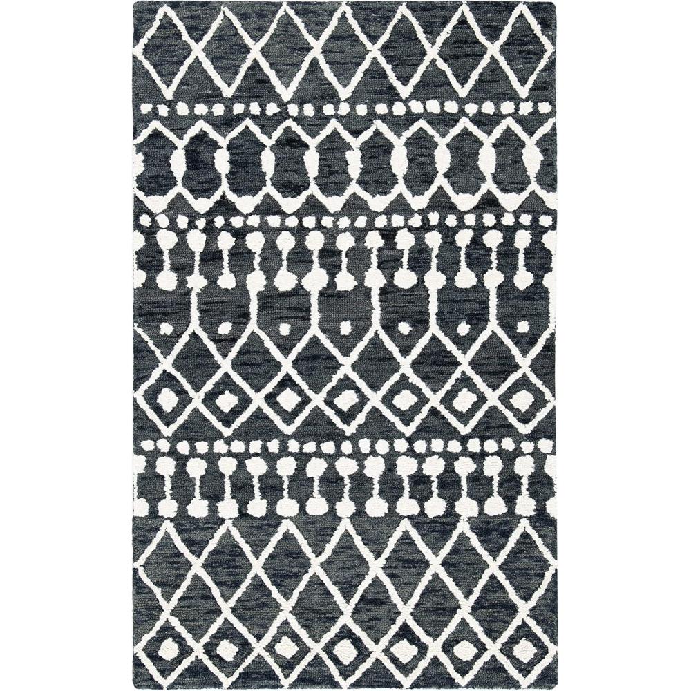 image:imageSAFAVIEH Blossom Collection Area Rug 6 Square Beige amp Ivory Handmade Moroccan Wool Ideal for High Traffic Areas in Living Room Bedroom BLM115BBlackIvory