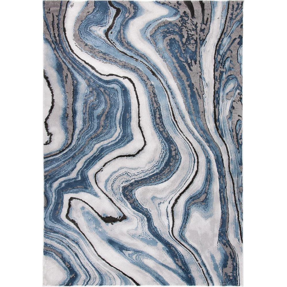 image:imageSAFAVIEH Craft Collection Area Rug 8 x 10 Grey amp Gold Modern Abstract Design NonShedding amp Easy Care Ideal for High Traffic Areas in Living Room Bedroom CFT819FBlueGrey