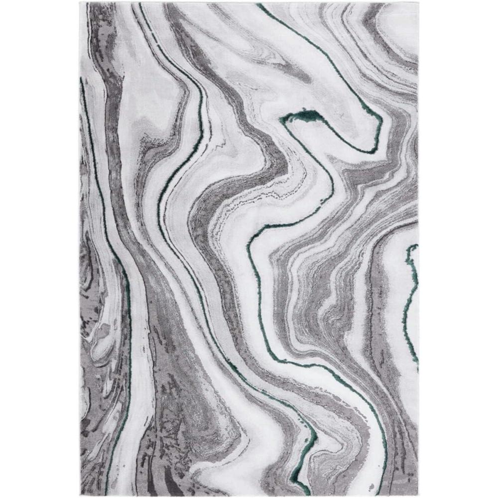 image:imageSAFAVIEH Craft Collection Area Rug  8 x 10 Grey amp Gold Modern Abstract Design NonShedding amp Easy Care Ideal for High Traffic Areas in Living Room Bedroom CFT819FGreyGreen