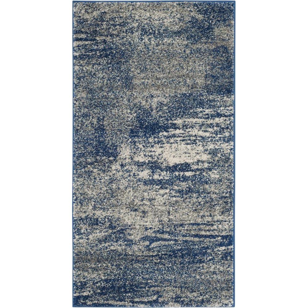image:imageSAFAVIEH Evoke Collection 8 x 10 Ivory Dark Grey EVK272G Modern Abstract NonShedding Living Room Bedroom Dining Home Office Area RugNavyIvory