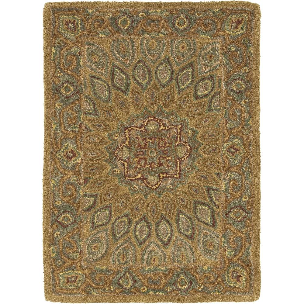 image:imageSAFAVIEH Heritage Collection Area Rug  5 x 8 Light Brown amp Grey Handmade Traditional Oriental Wool Ideal for High Traffic Areas in Living Room Bedroom HG914ALight BrownGrey