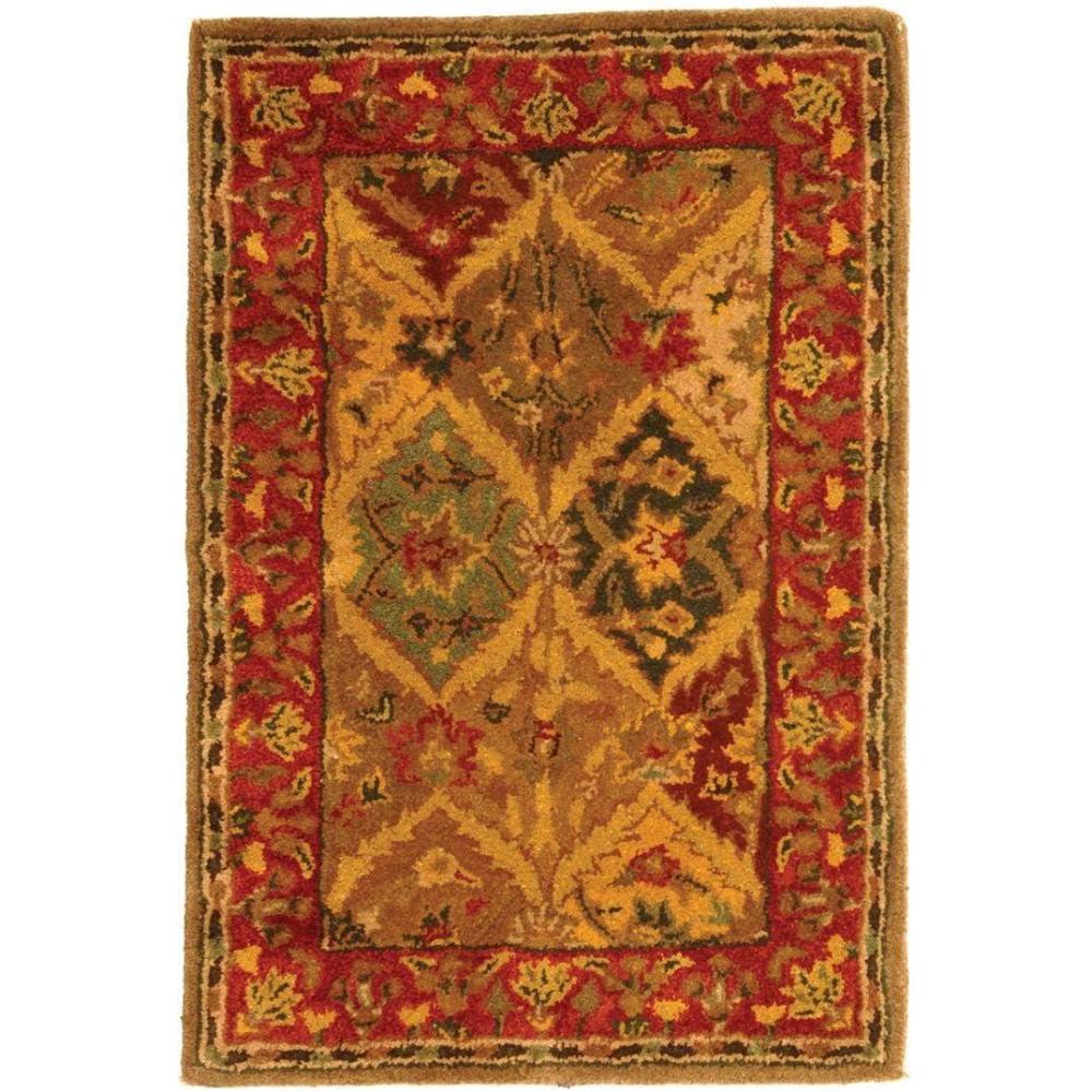 image:imageSAFAVIEH Heritage Collection Area Rug 5 x 8 Multi Handmade Traditional Oriental Wool Ideal for High Traffic Areas in Living Room Bedroom HG111AMulti Color