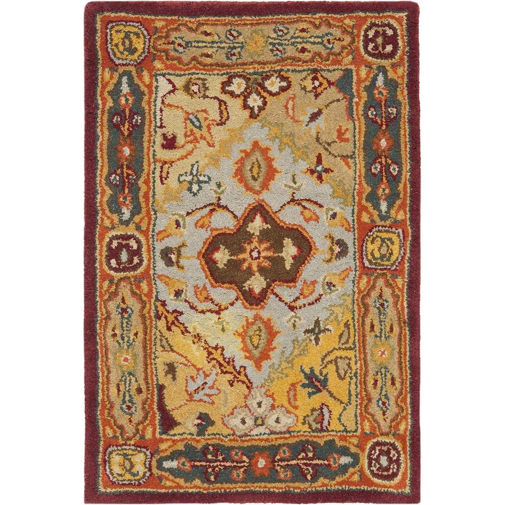 image:imageSAFAVIEH Heritage Collection Area Rug  83 x 11 Multi Handmade Traditional Oriental Wool Ideal for High Traffic Areas in Living Room Bedroom HG512AMulti Color