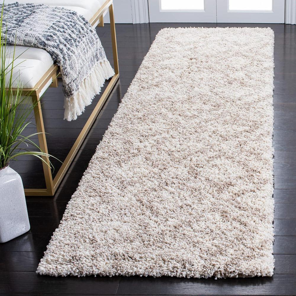 image:imageSAFAVIEH Hudson Shag Collection Area Rug  6 x 9 Grey amp Ivory Moroccan Design NonShedding amp Easy Care 2inch Thick Ideal for High Traffic Areas in Living Room Bedroom SGH284BMulti IvoryBeige