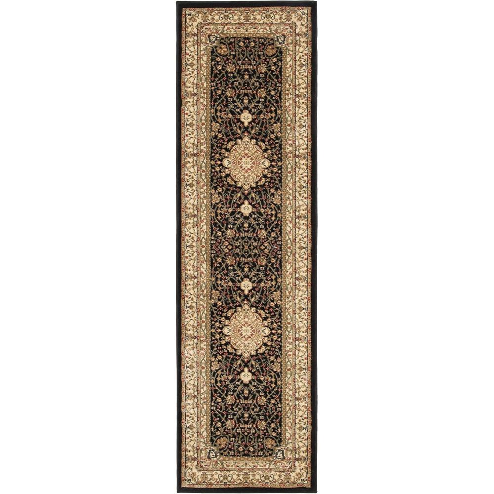 image:imageSAFAVIEH Lyndhurst Collection Area Rug  53 x 76 Black amp Ivory Traditional Oriental Design NonShedding amp Easy Care Ideal for High Traffic Areas in Living Room Bedroom LNH213ABlackIvory