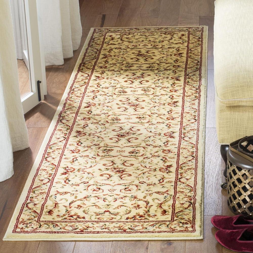 image:imageSAFAVIEH Lyndhurst Collection Area Rug 53 x 76 Ivory amp Ivory Traditional Oriental Scroll Design NonShedding amp Easy Care Ideal for High Traffic Areas in Living Room Bedroom LNH322AIvory