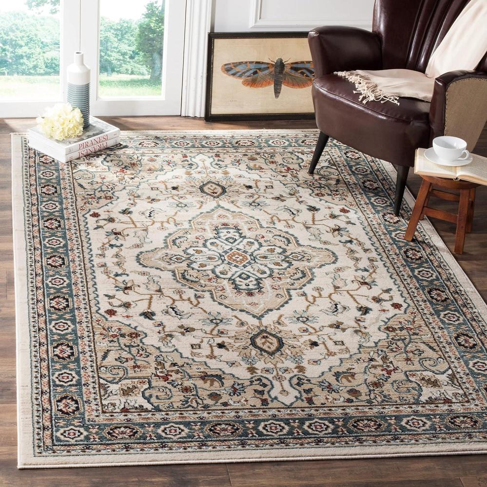 image:imageSAFAVIEH Lyndhurst Collection Area Rug  8 x 10 Cream amp Beige Traditional Oriental Design NonShedding amp Easy Care Ideal for High Traffic Areas in Living Room Bedroom LNH338BCreamBeige