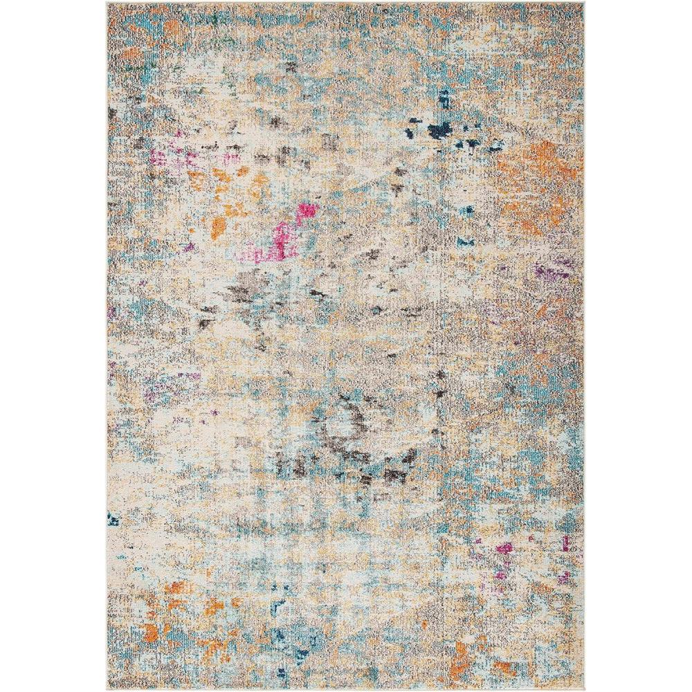 image:imageSAFAVIEH Madison Collection Area Rug 6 x 9 Grey amp Red Boho Abstract Distressed Design NonShedding amp Easy Care Ideal for High Traffic Areas in Living Room Bedroom MAD425RGreyGold