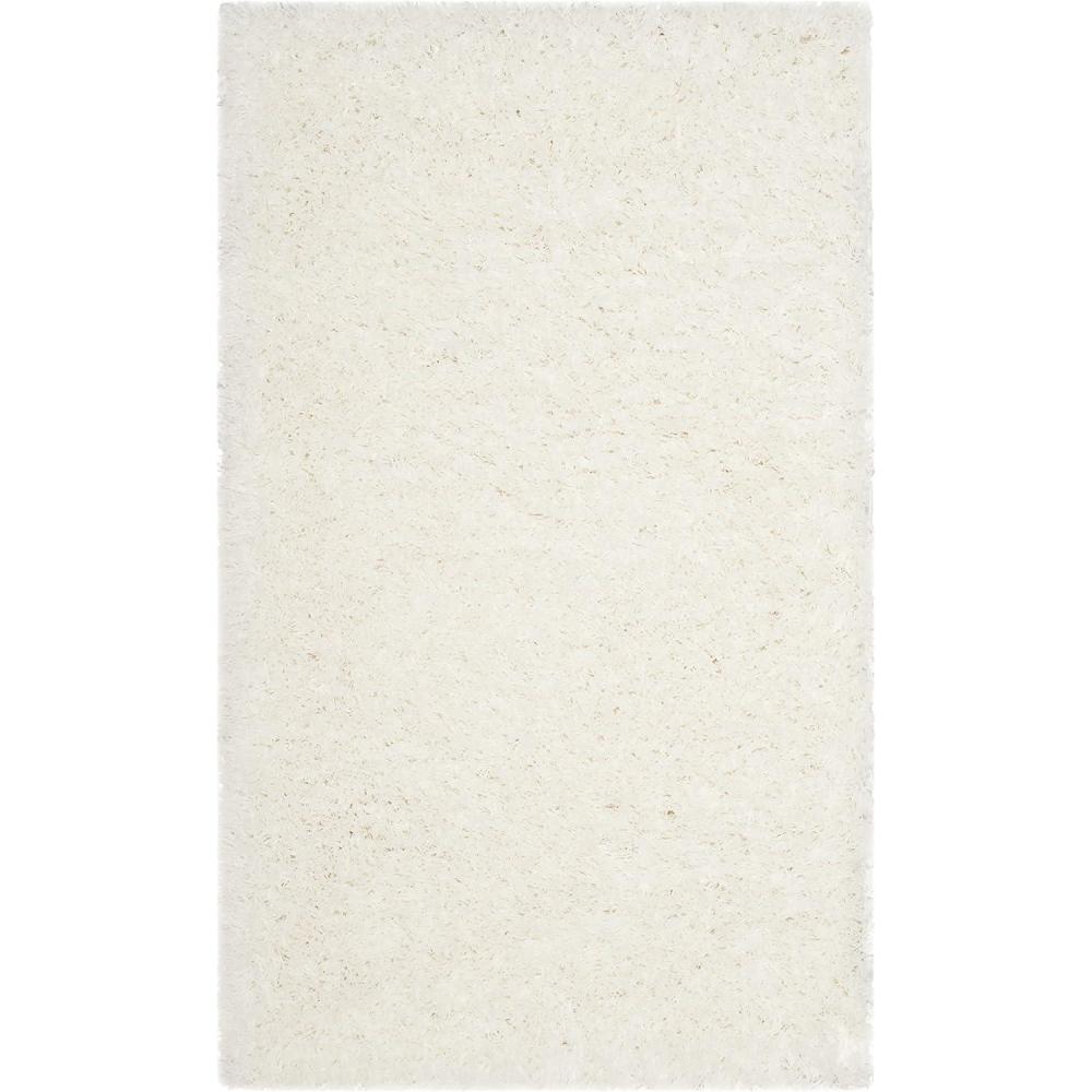image:imageSAFAVIEH Polar Shag Collection Area Rug  51 x 76 Light Turquoise Solid Glam Design NonShedding amp Easy Care 3inch Thick Ideal for High Traffic Areas in Living Room Bedroom PSG800TWhite