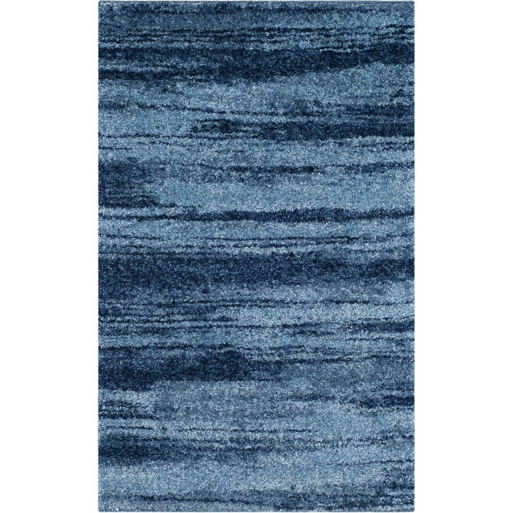 image:imageSAFAVIEH Retro Collection Area Rug 8 Square Light Blue amp Blue Modern Abstract Design NonShedding amp Easy Care Ideal for High Traffic Areas in Living Room Bedroom RET26936065Light BlueBlue