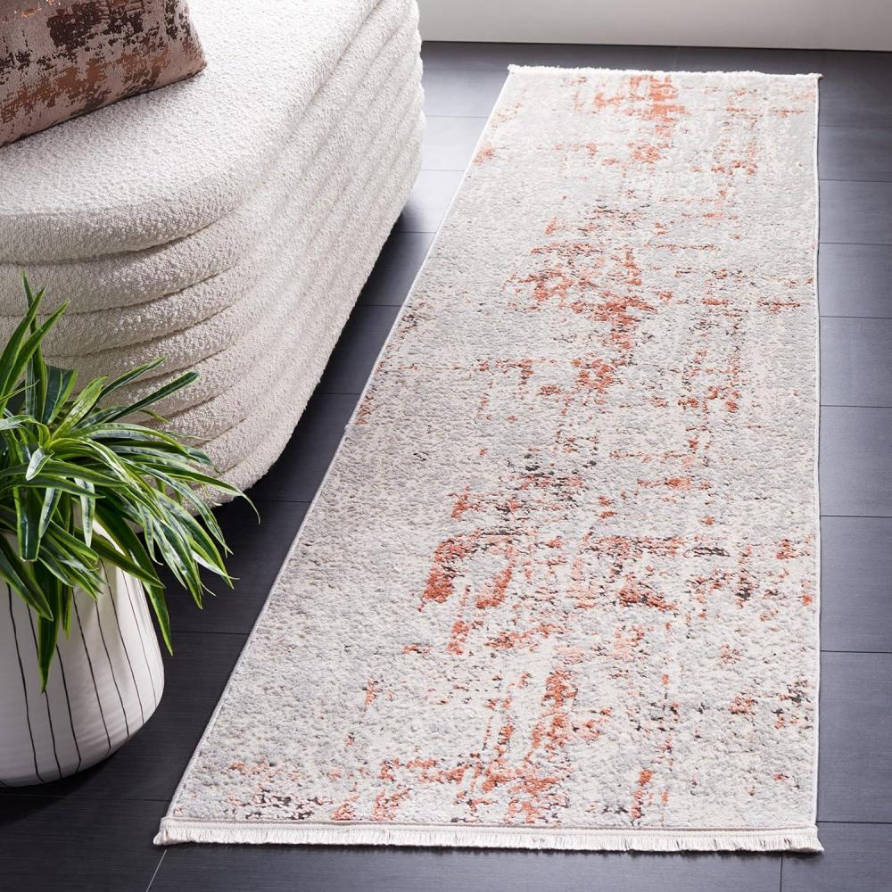 image:imageSAFAVIEH Shivan Collection 8 x 10 Grey Gold SHV723G Modern Abstract NonShedding Living Room Bedroom Dining Home Office Area RugGreyRose