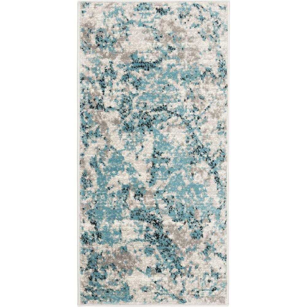image:imageSAFAVIEH Skyler Collection 8 x 10 BlueIvory SKY186M Modern Abstract NonShedding Living Room Bedroom Dining Home Office Area RugBlueIvory