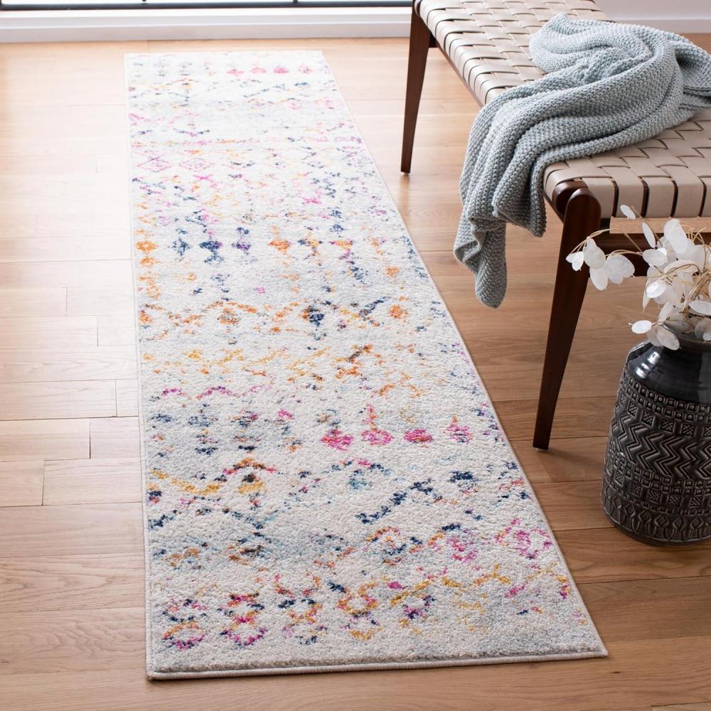 image:imageSAFAVIEH Tulum Collection Area Rug  53 x 76 Ivory amp Grey Moroccan Boho Distressed Design NonShedding amp Easy to Clean Ideal for Living Room Bedroom Dining Space TUL240AIvoryGold