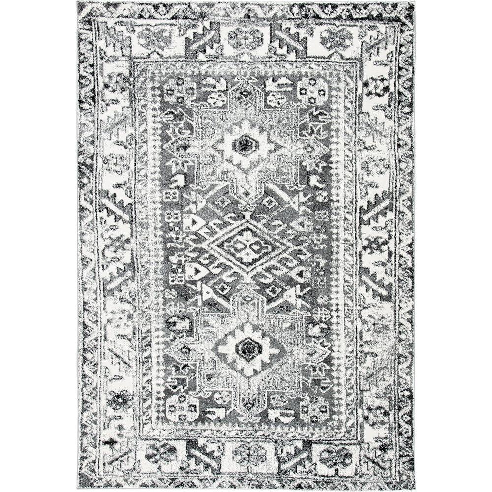 image:imageSAFAVIEH Vintage Hamadan Collection Area Rug 8 Round Red amp Multi Traditional Persian Design NonShedding amp Easy to Clean Ideal for Living Room Bedroom Dining Space VTH211AGreyIvory