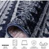 SAFAVIEH Adirondack Collection Area Rug – 5’1″ x 7’6″, Ivory & Charcoal, Moroccan Boho Distressed Design, Non-Shedding & Easy Care, Ideal for High Traffic Areas in Living Room, Bedroom (ADR119N)(Ivory/Navy)