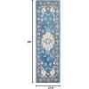 SAFAVIEH Antiquity Collection Area Rug – 5′ x 8′, Blue & Ivory, Handmade Traditional Oriental Wool, Ideal for High Traffic Areas in Living Room, Bedroom (AT520M)(Blue/Ivory)