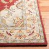 SAFAVIEH Antiquity Collection Area Rug – 5′ x 8′, Blue & Ivory, Handmade Traditional Oriental Wool, Ideal for High Traffic Areas in Living Room, Bedroom (AT520M)(Red/Grey)