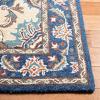 SAFAVIEH Antiquity Collection Area Rug – 5′ x 8′, Blue & Ivory, Handmade Traditional Oriental Wool, Ideal for High Traffic Areas in Living Room, Bedroom (AT520M)(Blue/Ivory)