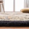 SAFAVIEH Area Rug 4×6 – Heritage Collection – Red, Handmade Wool, Traditional Oriental Medallion Design, Ideal for Living Room, Bedroom, Dining Space (HG625A)(Black/Gold)