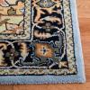 SAFAVIEH Area Rug 4×6 – Heritage Collection – Red, Handmade Wool, Traditional Oriental Medallion Design, Ideal for Living Room, Bedroom, Dining Space (HG625A)(Blue/Light Brown)