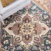 SAFAVIEH Area Rug 4×6 – Heritage Collection – Red, Handmade Wool, Traditional Oriental Medallion Design, Ideal for Living Room, Bedroom, Dining Space (HG625A)(Dark Green/Brown)
