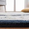 SAFAVIEH Area Rug 4×6 – Heritage Collection – Red, Handmade Wool, Traditional Oriental Medallion Design, Ideal for Living Room, Bedroom, Dining Space (HG625A)(Grey/Navy)