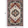 SAFAVIEH Area Rug 4×6 – Heritage Collection – Red, Handmade Wool, Traditional Oriental Medallion Design, Ideal for Living Room, Bedroom, Dining Space (HG625A)(Ivory/Red)