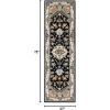 SAFAVIEH Area Rug 4×6 – Heritage Collection – Red, Handmade Wool, Traditional Oriental Medallion Design, Ideal for Living Room, Bedroom, Dining Space (HG625A)(Navy/Ivory)
