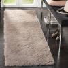 SAFAVIEH Area Rug 4×6 – Paris Shag Collection – Sage, Handmade, Soft Flowing Pile, Ideal for Ideal for Hallway, Foyer, Entryway, Bedroom (SG511-1003)(Beige)