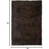 SAFAVIEH Area Rug 4×6 – Paris Shag Collection – Sage, Handmade, Soft Flowing Pile, Ideal for Ideal for Hallway, Foyer, Entryway, Bedroom (SG511-1003)(Chocolate)