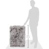 SAFAVIEH Area Rug 4×6 – Paris Shag Collection – Sage, Handmade, Soft Flowing Pile, Ideal for Ideal for Hallway, Foyer, Entryway, Bedroom (SG511-1003)(Silver)