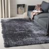 SAFAVIEH Area Rug 4×6 – Paris Shag Collection – Sage, Handmade, Soft Flowing Pile, Ideal for Ideal for Hallway, Foyer, Entryway, Bedroom (SG511-1003)(Slate)