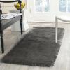 SAFAVIEH Area Rug 4×6 – Paris Shag Collection – Sage, Handmade, Soft Flowing Pile, Ideal for Ideal for Hallway, Foyer, Entryway, Bedroom (SG511-1003)(Titanium)