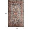 SAFAVIEH Area Rug 8×10 – Bijar Collection – Large – Brown & Royal, Traditional Oriental Distressed Design, Non-Shedding & Easy Cleaning, Ideal for Living Room, Bedroom, Office, Dining Space (BIJ621C)(Brown/Royal)