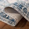SAFAVIEH Area Rug 8×10 – Classic Vintage Collection – Large – Blue, Oriental Medallion Distressed Design, Non-Shedding & Easy Cleaning, Ideal for Living Room, Bedroom, Office, Dining Space (CLV113M)(Blue)