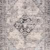SAFAVIEH Area Rug 8×10 – Classic Vintage Collection – Large – Blue, Oriental Medallion Distressed Design, Non-Shedding & Easy Cleaning, Ideal for Living Room, Bedroom, Office, Dining Space (CLV113M)(Grey)