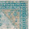 SAFAVIEH Area Rug 8×10 – Classic Vintage Collection – Large – Blue, Oriental Medallion Distressed Design, Non-Shedding & Easy Cleaning, Ideal for Living Room, Bedroom, Office, Dining Space (CLV113M)(Aqua)