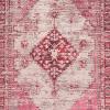 SAFAVIEH Area Rug 8×10 – Classic Vintage Collection – Large – Blue, Oriental Medallion Distressed Design, Non-Shedding & Easy Cleaning, Ideal for Living Room, Bedroom, Office, Dining Space (CLV113M)(Fuchsia)