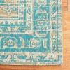 SAFAVIEH Area Rug 8×10 – Classic Vintage Collection – Large – Blue, Oriental Medallion Distressed Design, Non-Shedding & Easy Cleaning, Ideal for Living Room, Bedroom, Office, Dining Space (CLV113M)(Aqua)