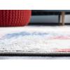 SAFAVIEH Area Rug 8×10 – Jasper Collection – Large – Grey & Gold, Modern Abstract Design, Non-Shedding & Easy Cleaning, Ideal for Living Room, Bedroom, Office, Dining Space (JSP101A)(Grey/Red)