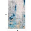 SAFAVIEH Area Rug 8×10 – Jasper Collection – Large – Grey & Gold, Modern Abstract Design, Non-Shedding & Easy Cleaning, Ideal for Living Room, Bedroom, Office, Dining Space (JSP101A)(Grey/Gold)