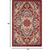SAFAVIEH Area Rug 8×10 – Kashan Collection – Large – Blue & Beige, Traditional Oriental Design, Non-Shedding & Easy Cleaning, Ideal for Living Room, Bedroom, Office, Dining Space (KSN304B)(Red/Beige)