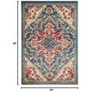 SAFAVIEH Area Rug 8×10 – Kashan Collection – Large – Blue & Beige, Traditional Oriental Design, Non-Shedding & Easy Cleaning, Ideal for Living Room, Bedroom, Office, Dining Space (KSN304B)(Blue/Beige)